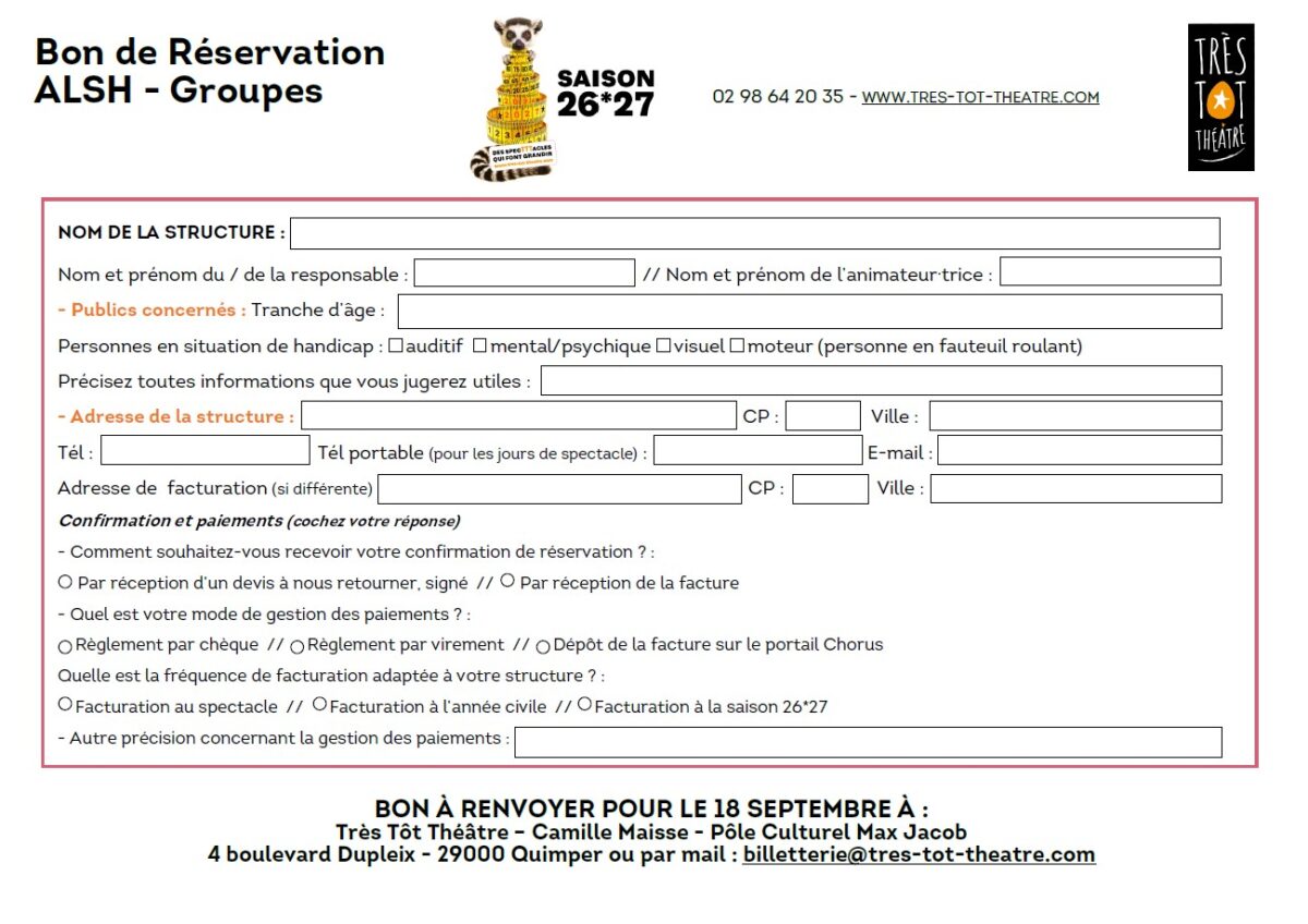 Bon de réservation mercredi 26-27